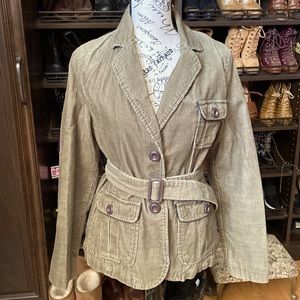 Army green corduroy jacket